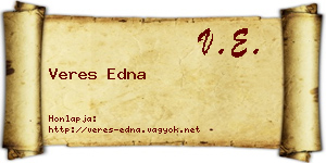 Veres Edna névjegykártya